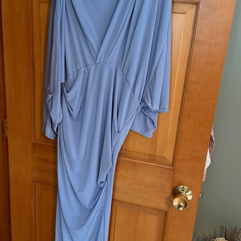 ASOS Long Sleeve Blue Dress